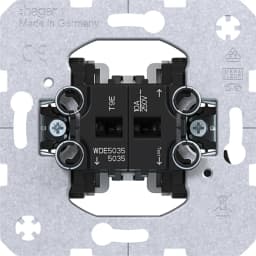 Механізм кнопки 2-кл. 2НВ-контакт 10A/250V, автомат. клеми Hager WDE5035