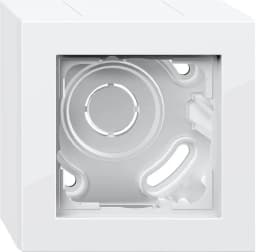 Коробка 1-гн для поверхневого монтажу Е2 Gira 106129, білий глянцевий