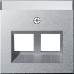 Накладка 30° для Modular Jack 2-м з надисом System 55 Gira 264026, алюміній