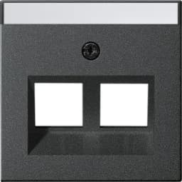 Накладка 30° для Modular Jack 2-м з надисом System 55 Gira 264028, антрацит
