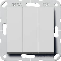 Перемикач 3-кл. (BS) System 55 Gira 2832015, сірий матовий