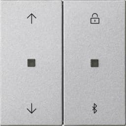 Накладка керування жалюзі S3000 c Bluetooth + таймер System 55 Gira 536726 під алюміній
