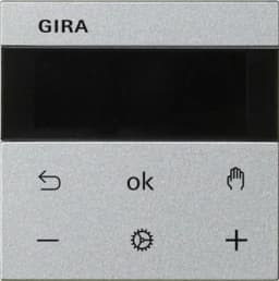 Термостат Gira S3000 Display System 55, 539326 під алюміній