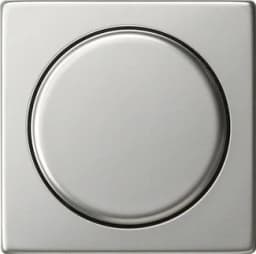 Накладка поворотного світлорегулятора System 55 Gira 0650600 сталь