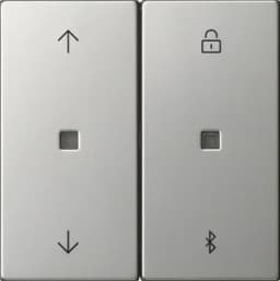 Накладка керування жалюзі S3000 c Bluetooth + таймер System 55 Gira 5367600 сталь