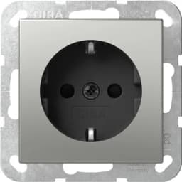 Розетка із з/к 16А/250V, System 55 Gira 4188600, сталь