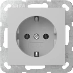 Розетка із з/к 16А/250V, System 55 Gira 4188015, сірий матовий