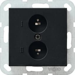 Разъем AUDIO High-Fi стерео розетка System 55 Gira 0402005 чорний матовий