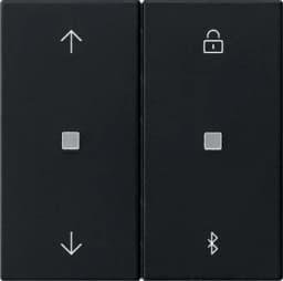 Накладка керування жалюзі S3000 c Bluetooth + таймер System 55 Gira 5367005 чорний матовий