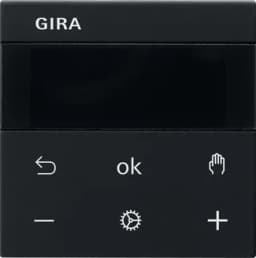 Накладка термостата S3000 ТМП BT System 55 Gira 5394005 чорний матовий