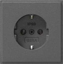 Розетка із з/к 16А/250V, TX_44 Gira 018867, антрацит
