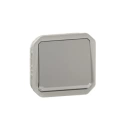 Перемикач 1-кл. 10А/250В з індикацією мех-м. Legrand Plexo New 069512L колір сірий