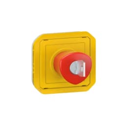 Кнопка аварійна з ключем мех-м. Legrand Plexo New 069548L колір жовтий