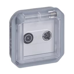 Розетка TV/R-SAT мех-м. Legrand Plexo New 069554L колір сірий