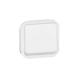 Кнопка з підсв. 1-кл. 10А/250В з перем. мех-м. Legrand Plexo New 069616L колір білий