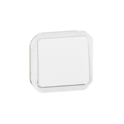Кнопка 1-кл. 10А/250В з НВ конт. мех-м. Legrand Plexo New 069630L колір білий