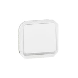Кнопка з підсв. 1-кл. 10А/250В з НВ конт. мех-м. Legrand Plexo New 069632L колір білий