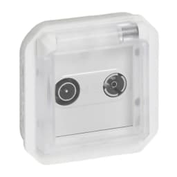 Розетка TV/R-SAT мех-м. Legrand Plexo New 069654L колір білий