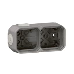 Коробка наклад. 2-пост. гориз./верт. Legrand Plexo New 069672L колір сірий