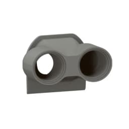 Мембрана з подвійним вводом ISO 20 Legrand Plexo New 069673L колір антрацит