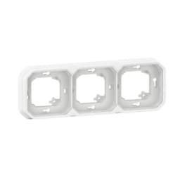 Рамка-супорт 3-пост. гориз./верт. вбуд. Legrand Plexo New 069698L колір білий
