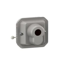 Вимикач з ключем 10А/250В 2-позиц. з єврозамком мех-м. Legrand Plexo New 069706L колір сірий