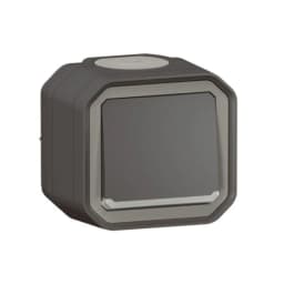 Перемикач 1-кл. 10А/250В з індикацією накл. Legrand Plexo New 069721L колір антрацит