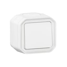 Перемикач 1-кл. 10А/250В накл. Legrand Plexo New 069751L колір білий