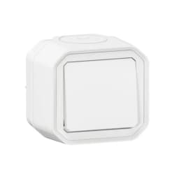 Кнопка 1-кл. 10А/250В з НВ конт. накл. Legrand Plexo New 069760L колір білий