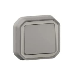 Перемикач 1-кл. 10А/250В вбуд. Legrand Plexo New 069811L колір сірий