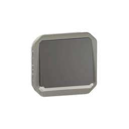 Кнопка з підсв. 1-кл. 10А/250В з НВ конт. мех-м. Legrand Plexo New 069813L колір антрацит