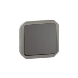 Кнопка 1-кл. 10А/250В з перем. мех-м. Legrand Plexo New 069841L колір антрацит