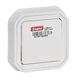 Перемикач 1-кл. 10А/250В вбуд. Legrand Plexo New 069851L колір білий