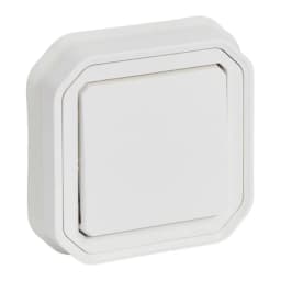 Перемикач 1-кл. 10А/250В з монт. лап. вбуд. Legrand Plexo New 069852L колір білий
