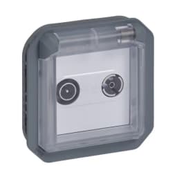 Розетка TV/R-SAT мех-м. Legrand Plexo New 069858L колір антрацит
