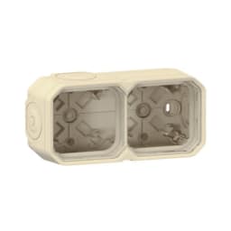 Коробка наклад. 2-пост. гориз./верт. Legrand Plexo New 069867L колір бежевий