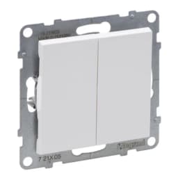 Вимикач 2-кл (пруж.клеми) 10А/250V для серії SUNO Legrand 721105 білий