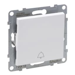 Кнопка 1-кл з символом "Дзвінок" (пруж.клеми) 6A/250V для серії SUNO Legrand 721113 білий