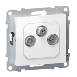 Розетка TV-R-SAT тип F «зірка» для серії SUNO Legrand 721167 білий