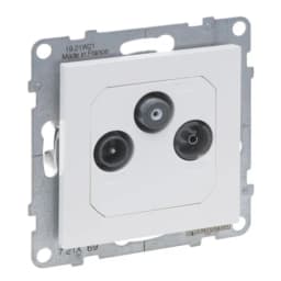 Розетка TV-R-SAT кінцева 10dB для серії SUNO Legrand 721169 білий
