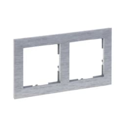 Рамка 2-постова для серії SUNO Legrand 721562 фактурний алюміній