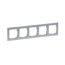 Рамка 5-постова для серії SUNO Legrand 721565 фактурний алюміній