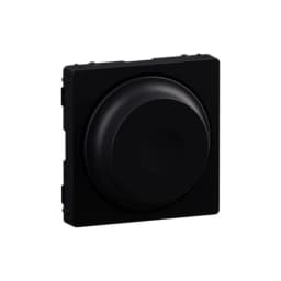 Лицьова панель світлорегулятора поворотного 756882 Legrand Valena Life Black колір чорний матовий