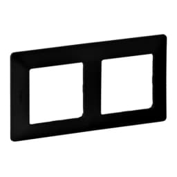 Рамка 2 пости Valena Life Black 754252 чорний матовий
