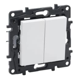 Перемикач 2-кл. для серії Niloe Step Legrand 863108 білий