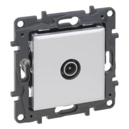 Розетка TV "зірка" Legrand NILOE STEP 863374 колір алюміній