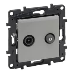 Розетка TV-SAT "зірка" Legrand NILOE STEP 863383 колір алюміній