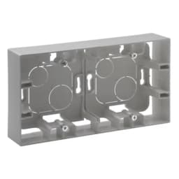 Коробка накладного монтажу 2-постова Legrand NILOE STEP 863398 колір алюміній
