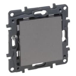 Вимикач 1-кл. для серії Niloe Step Legrand 863401 сталь