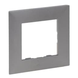 Рамка 1-постова Legrand NILOE STEP 863491 колір сталь